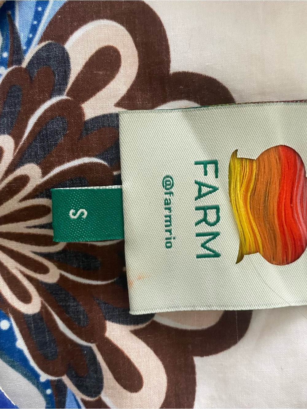 FARM Rio Floral Tie Waist Minidress- Small - Picture 3 of 3